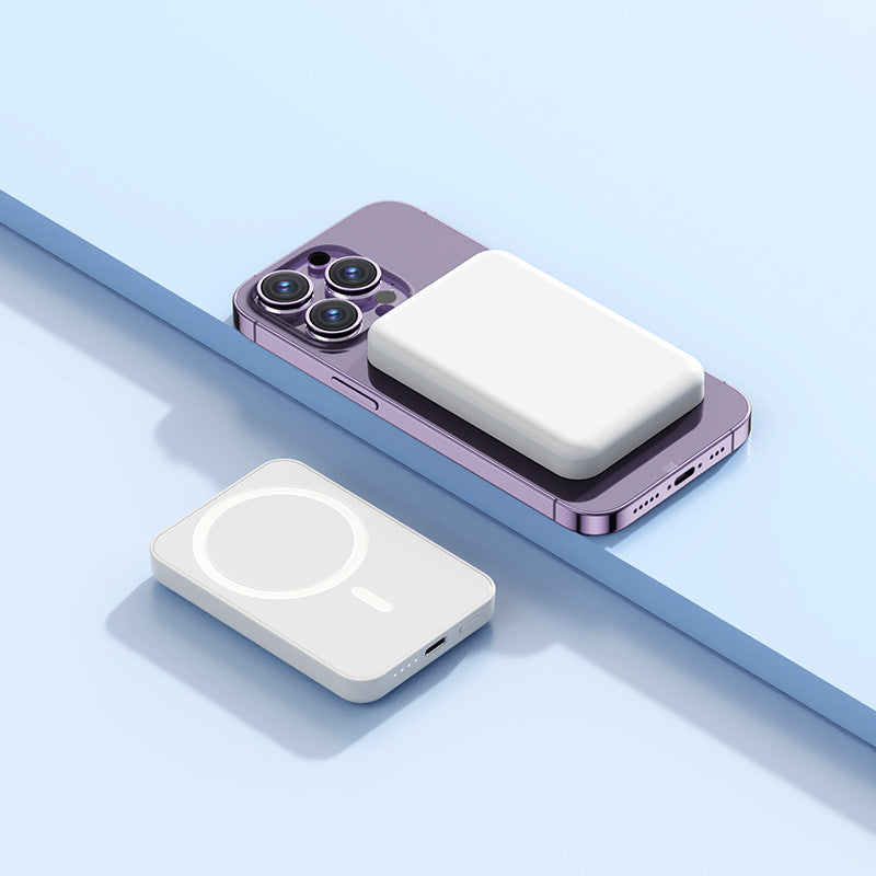 Magnetisk trådløs Powerbank med integrert ladekonsept Skanto