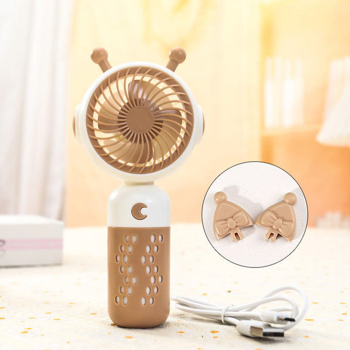 Dame bærbar USB håndvifte med søtt kattedesign Skanto
