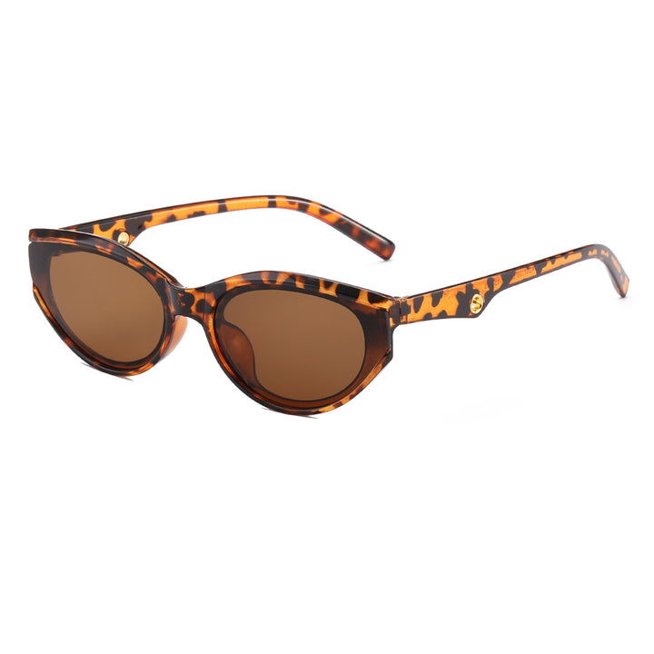 Dame Cat-Eye solbriller med gjennomsiktig, moderne design Skanto