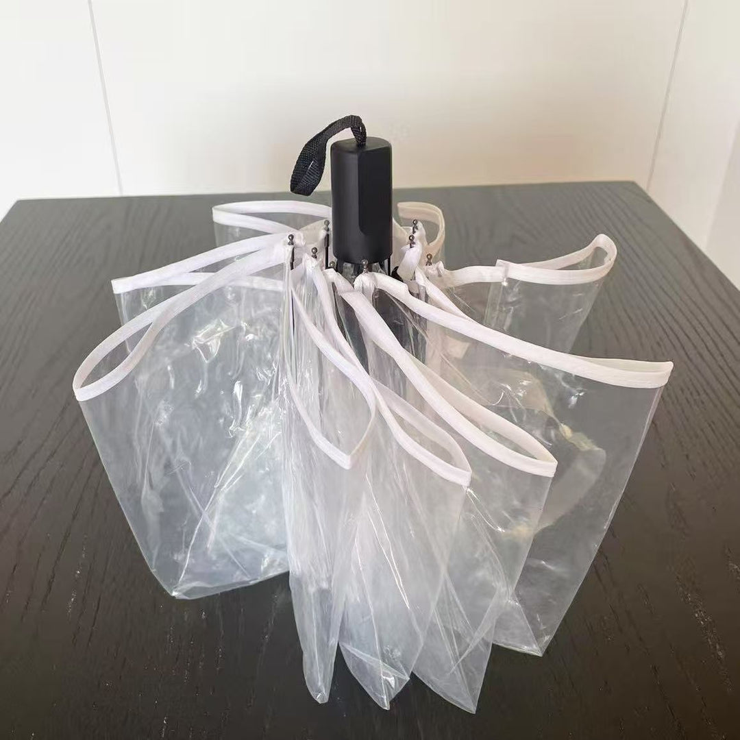 Dame Vindavstøtende, selvbærende paraply med innovativt design Skanto