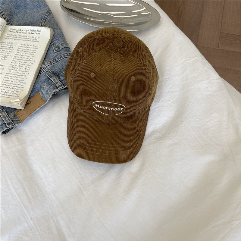 Kvinnens uformelle kordfløyels baseballcaps Skanto