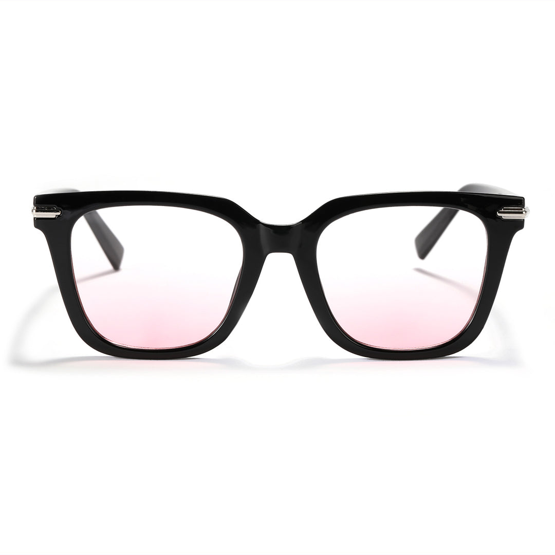 Dame moteriktig quadratisk solbrille med høykvalitets glass Skanto