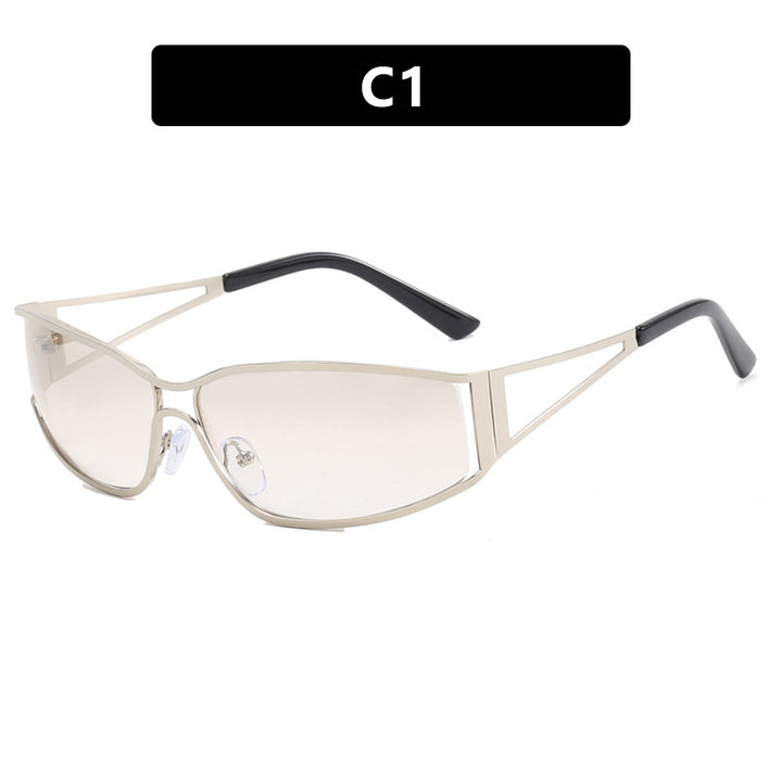Damer sporty solbrille i futuristisk stil Skanto