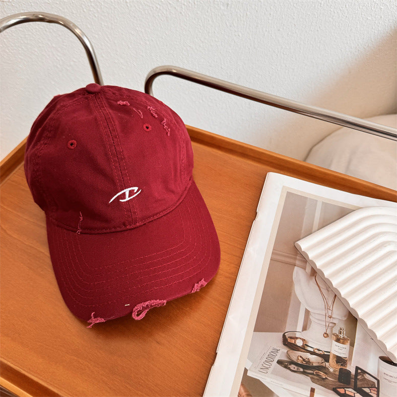 Herre Slitt Bomulls Baseball Caps Skanto