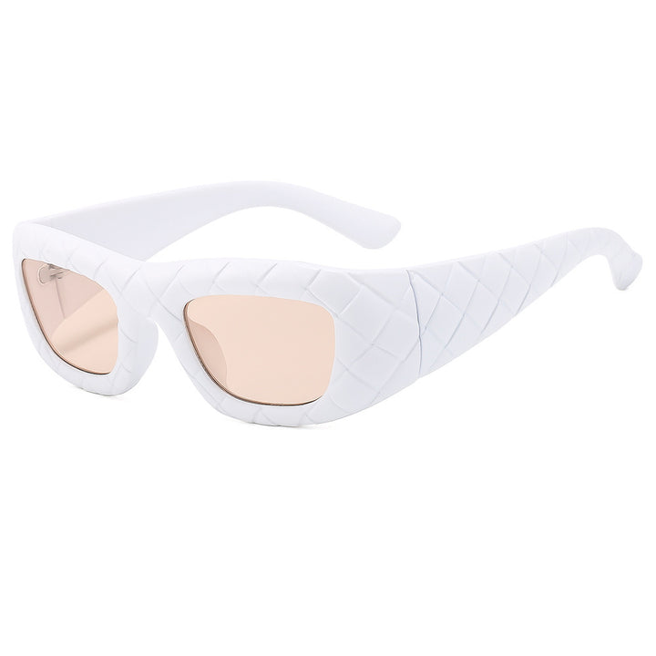 Dame ekstravagant solbrille med strukturert ramme Skanto