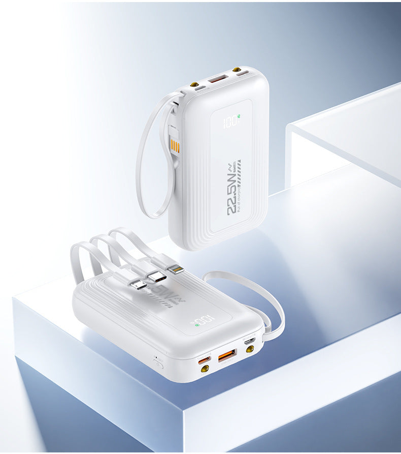 Bærbar powerbank med integrerte hurtigladeporter og digital skjerm Skanto