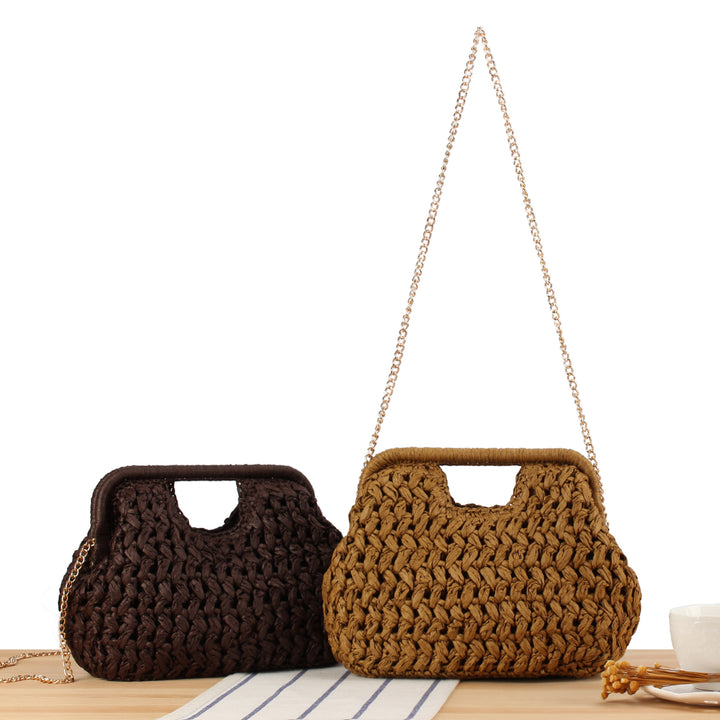 HAND-WOVEN BASKET WEAVE BAG SKANTO