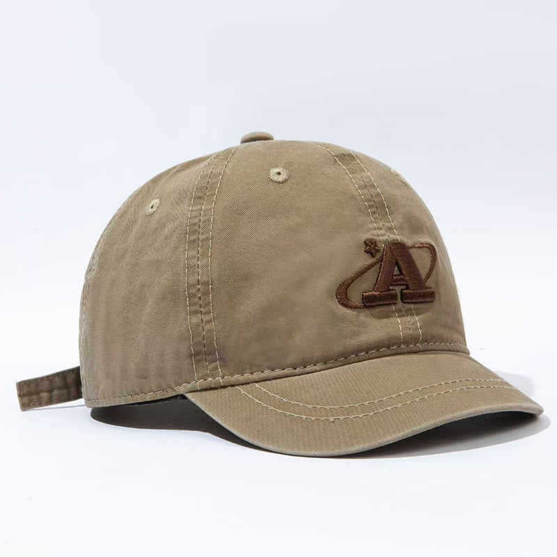 Herre Casual Brodert Canvas Caps Skanto