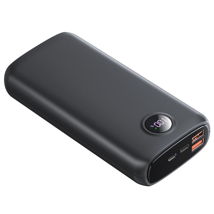 Powerbank med integrert LED-lommelykt og digital skjerm Skanto