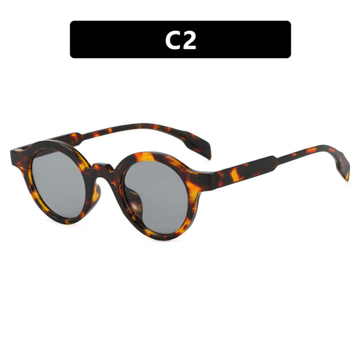Women's trendy round sunglasses with high-quality, flexible frame Skanto