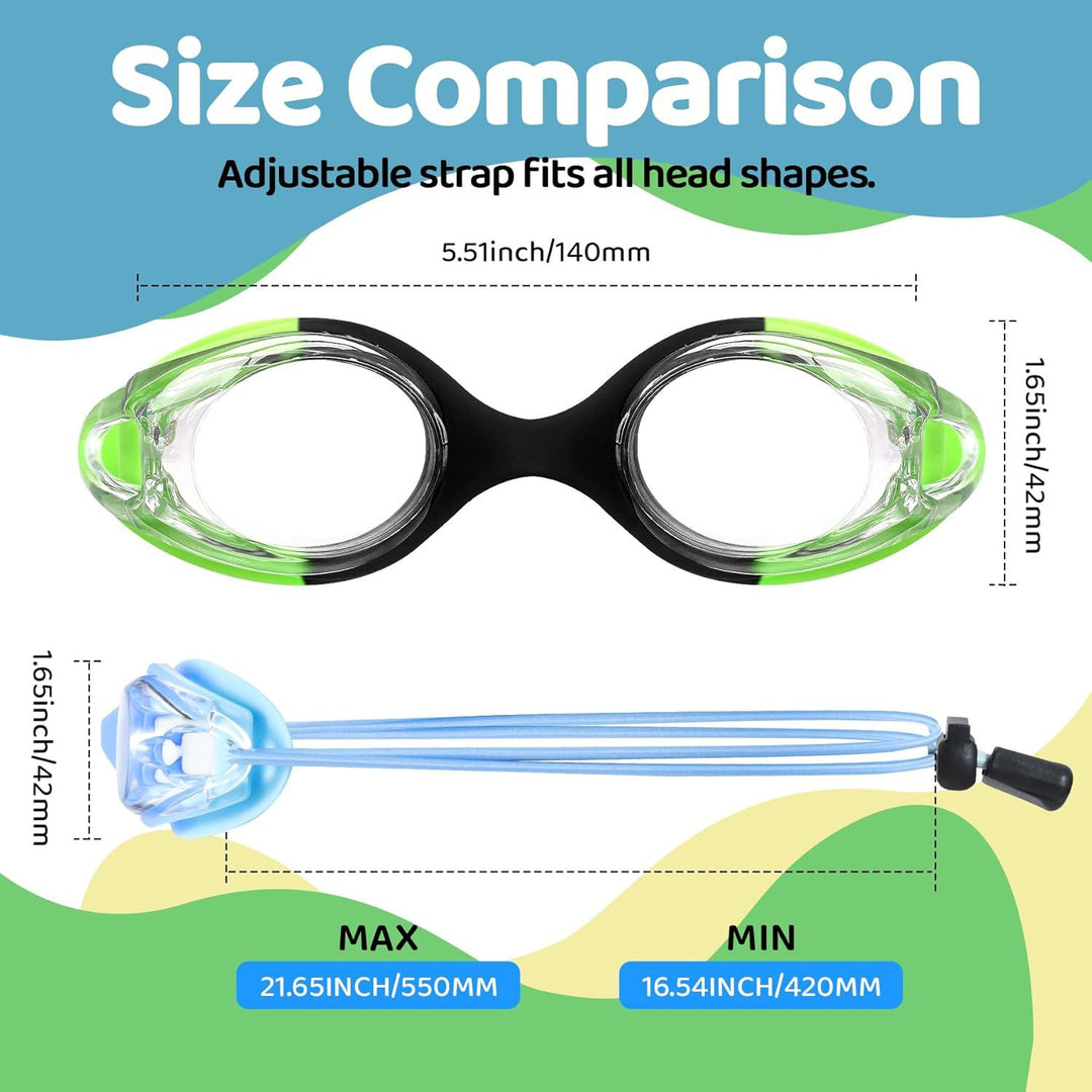 Høyytelses svømmebrille med ergonomisk passform og uv-beskyttelse Skanto