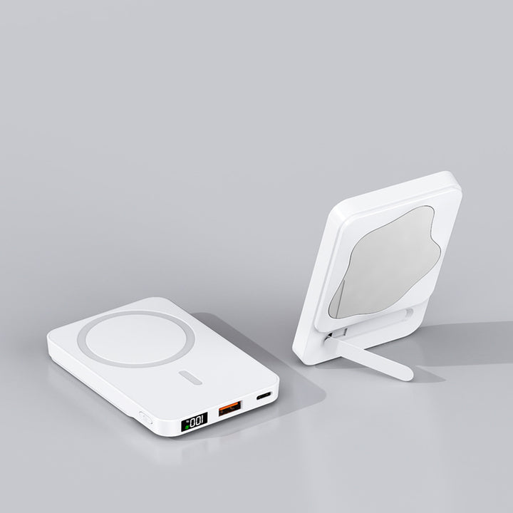 Powerbank med integrert kosmetisk speil og multifunksjonell ladeport Skanto