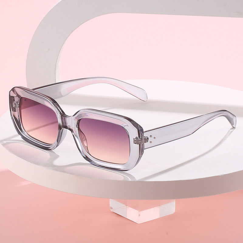 Dame oversized firkantet solbrille med trendy design Skanto