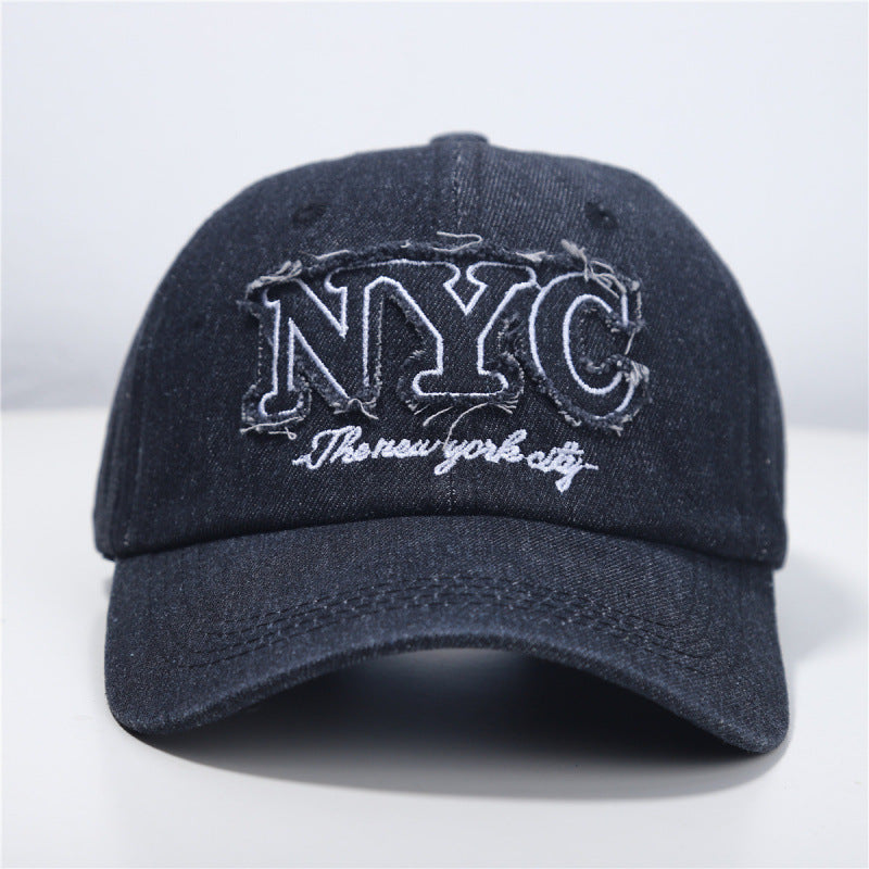 Kvinne Slitt Denim Baseball Caps Skanto 1784084140
