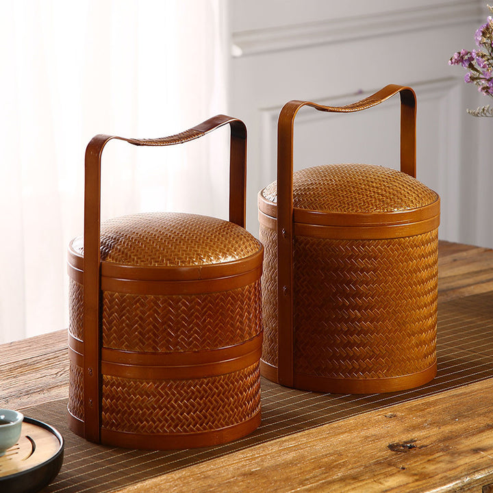 Women's Vintage Storage Basket Skanto