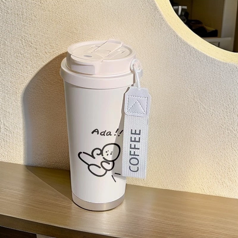 Dame isolerende drikkeflaske med praktisk klappdeksel og sjarmerende Hello Kitty-design Skanto