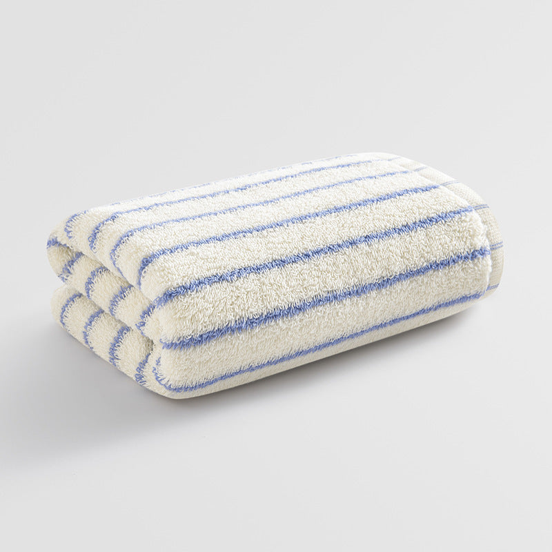 Dame bomull badehåndkle med stripemønster Skanto