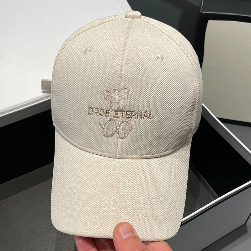 Unisex teksturert bomull baseballcaps Skanto