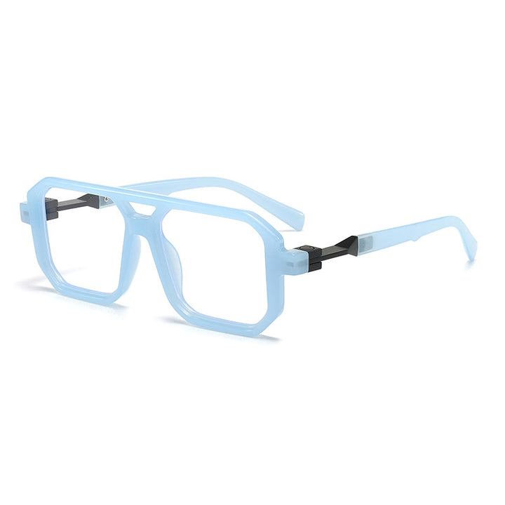 Dame stilige oversized solbriller med geometrisk ramme Skanto