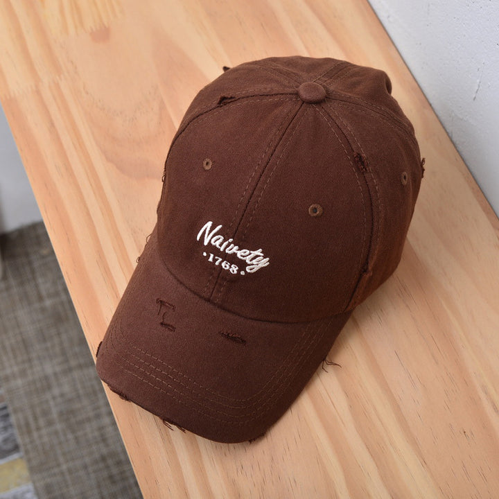 Herre Slitt Vintage Bomull Baseball Caps Skanto
