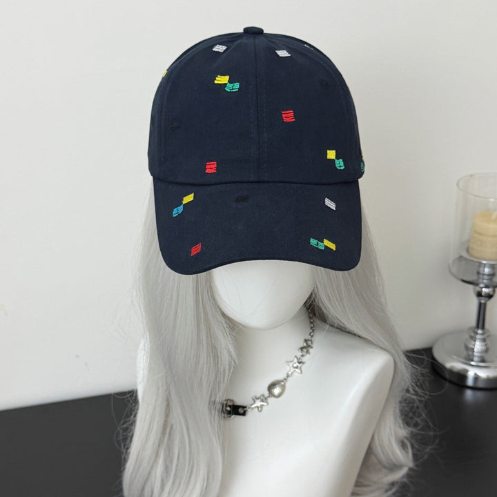 Kvinne Brodert Accent Justerbar Caps Skanto