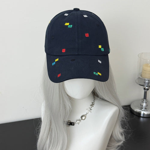 Kvinne Brodert Accent Justerbar Caps Skanto