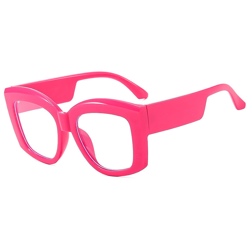 Damen moteriktig brille med bred, firkantet ramme Skanto
