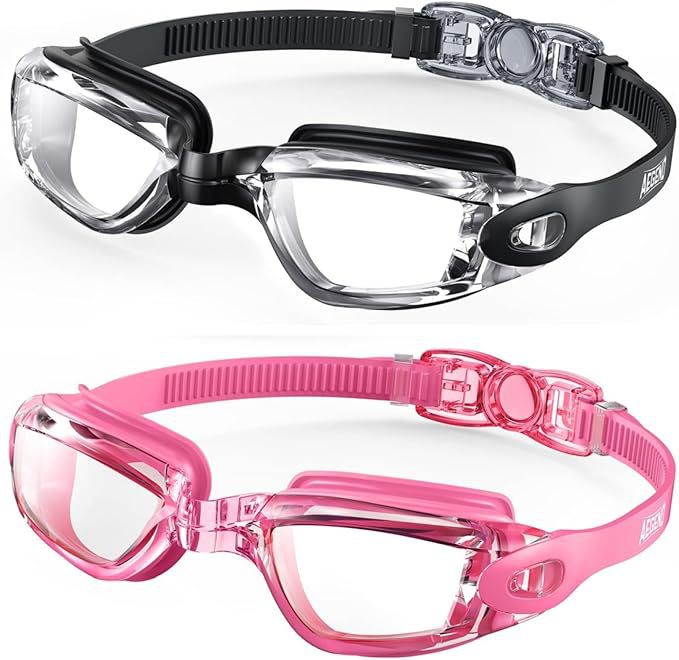 Svømmebrille med justerbart hodebånd og antikondens-teknologi Skanto