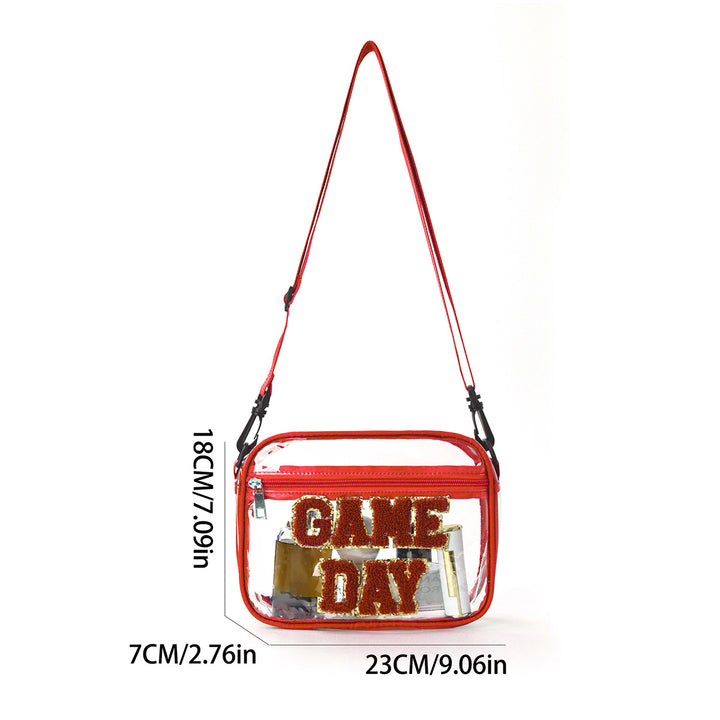 Sporty crossover bag with transparent front Skanto