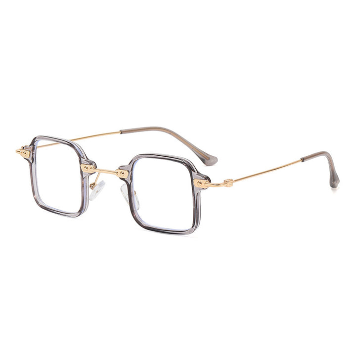 Dame kvadratisk motesolbrille med stilig metallramme Skanto