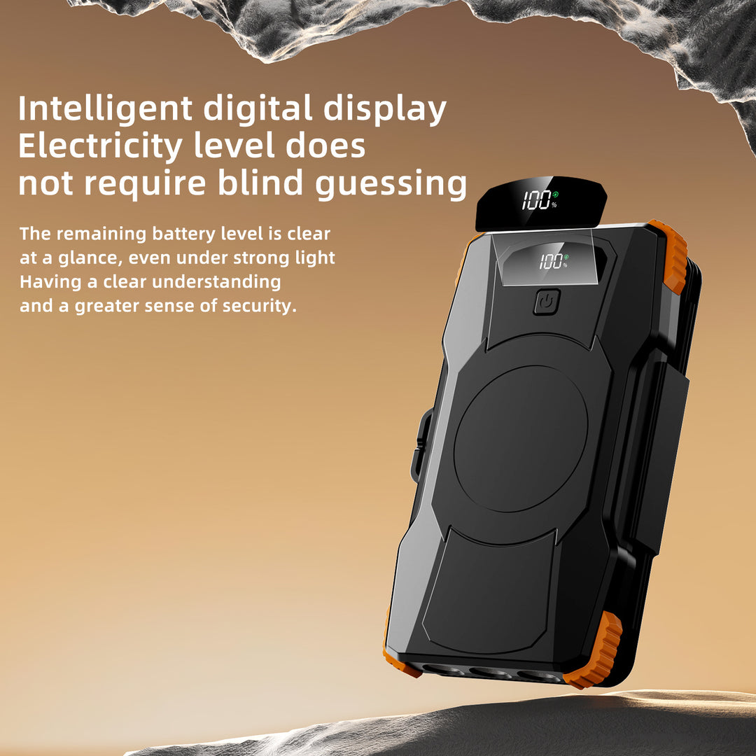 Høyytelses solcelle powerbank med integrert LED-belysning Skanto
