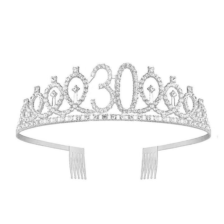 Dame Glitrende Krone med Swarovski-stener Skanto