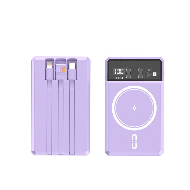 Powerbank med integrerte lys- og hurtigladefunksjoner Skanto