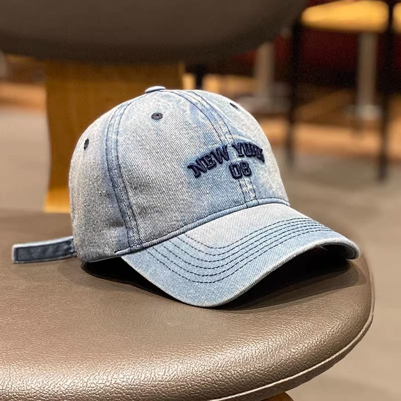 Kvinners vintage denim baseball cap Skanto
