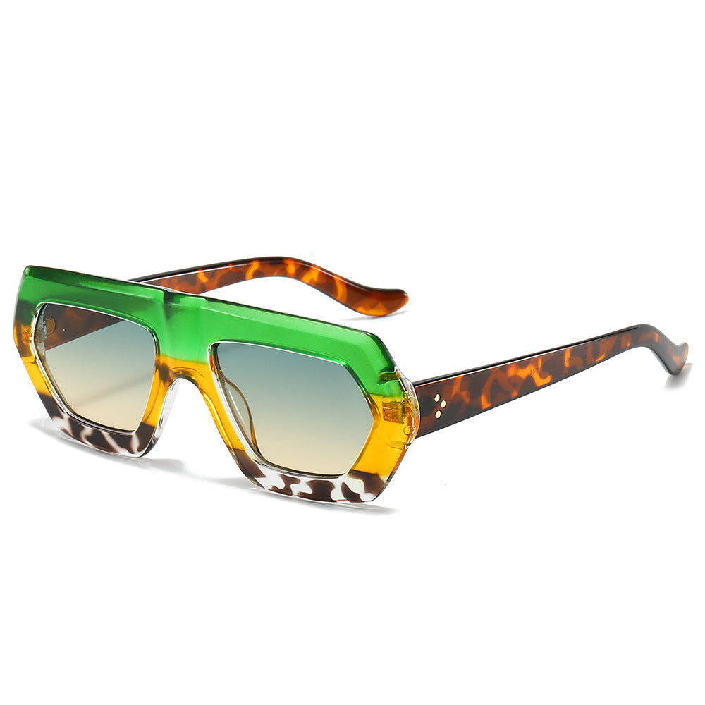Women's Fashionable Optical Glasses in Extravagant Hexagon Design Skanto