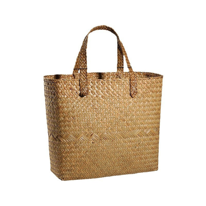 Premium Håndvevd Naturlig Lagertote Skanto