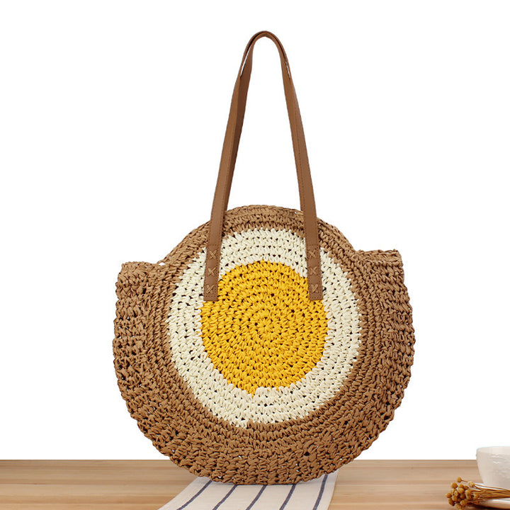 Round straw bag Skanto