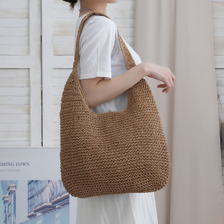 Håndlaget shopper-veske i naturmaterialer Skanto