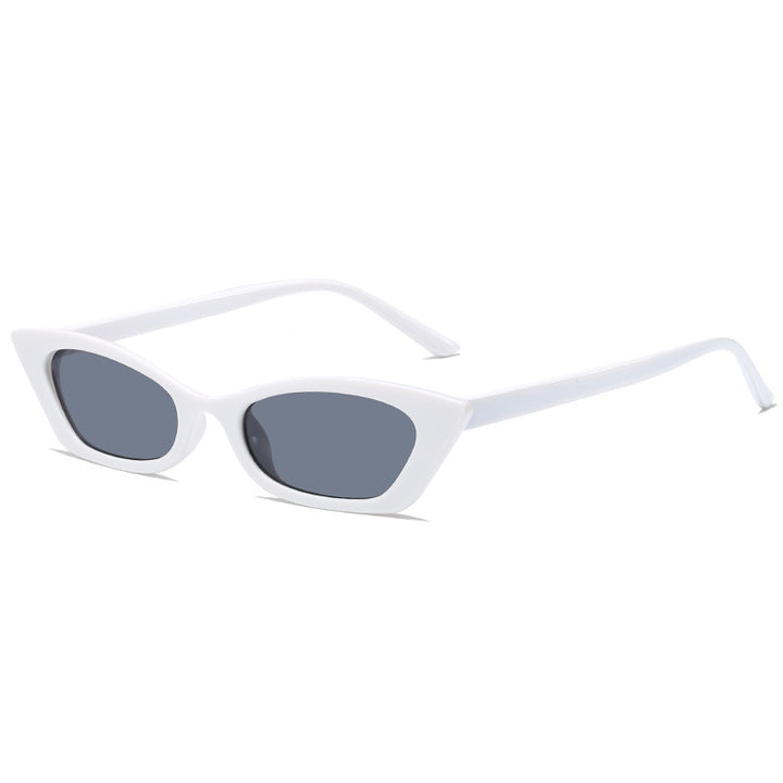 Damer moteriktig Cat-Eye solbrille med transparent ramme Skanto