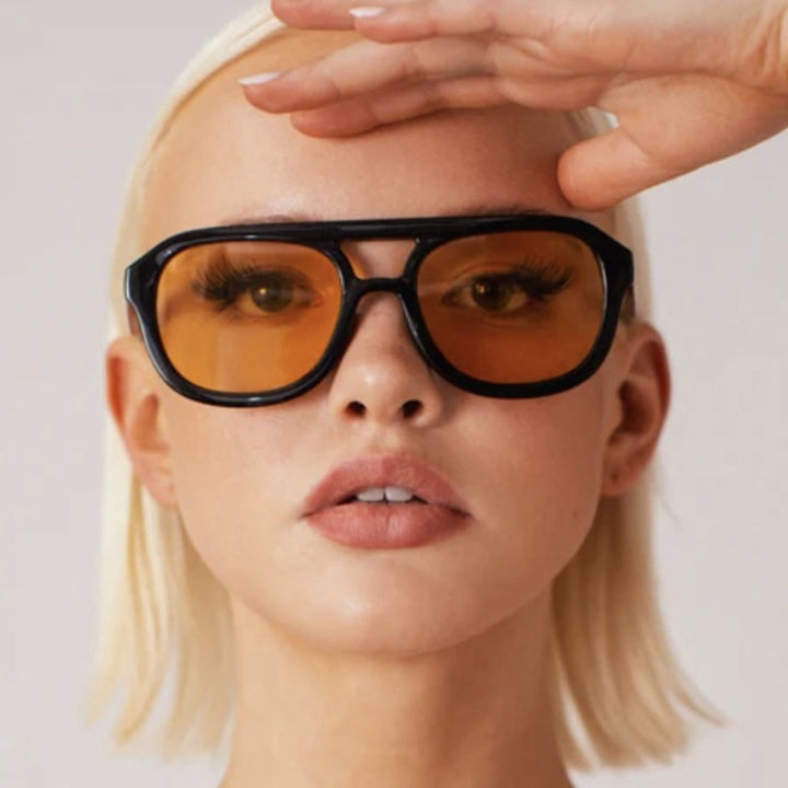 Women's fashionable sports sunglasses with wide, flexible frame Skanto