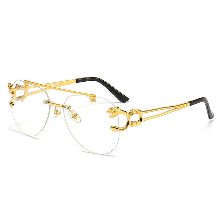 Dame Designer-solbrille med unikt dyreaksent Skanto