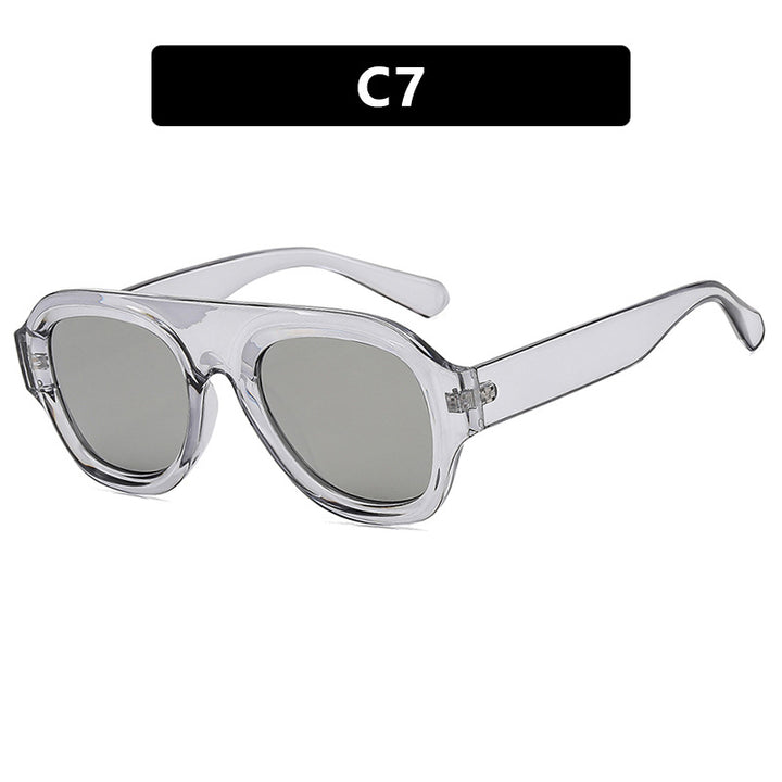 Damer oversized solbrille med moderne design og UV-beskyttelse Skanto