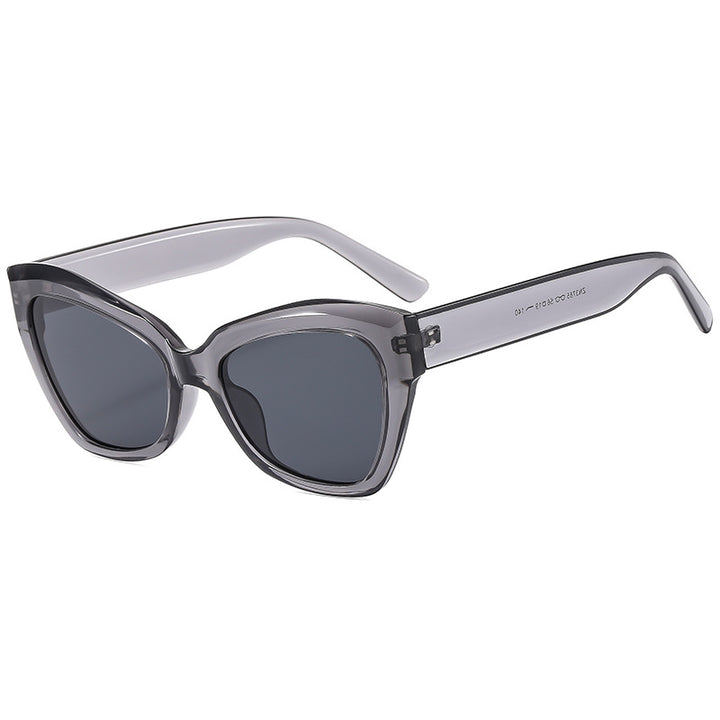 Dame Cat-Eye solbriller med markant ramme og polariserte linser Skanto