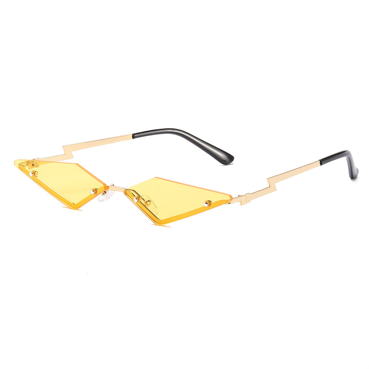Dame Designer-solbrille med futuristisk ramme Skanto