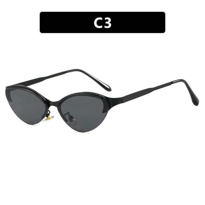 Dame Cat-Eye solbriller med elegant ramme og UV-beskyttelse Skanto
