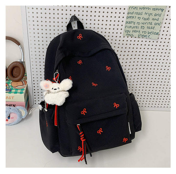Sjarmerende Brodert Skolesekk