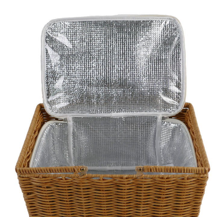 Dames piknikkurv med isolert innerlomme og slitesterk fôr Skanto
