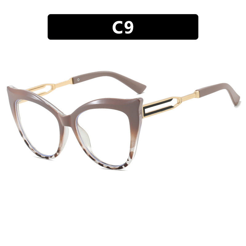 Women's cat-eye glasses with elegant metal frame Skanto