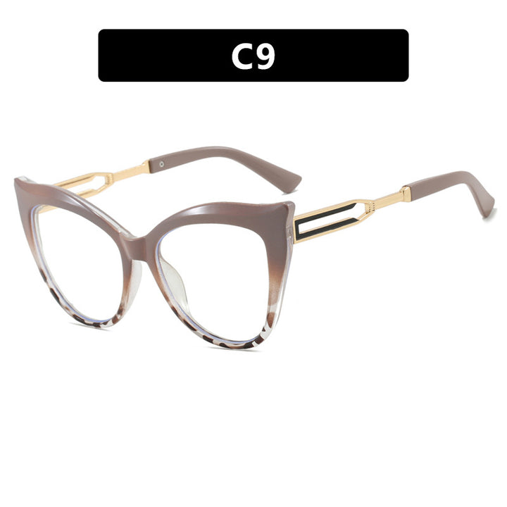 Women's cat-eye glasses with elegant metal frame Skanto