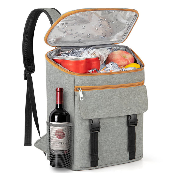 Unisex Nan Isotherm Cooler Backpack with Large Cooler Compartment, Padded Shoulder Straps and Mesh Side Pockets Skanto